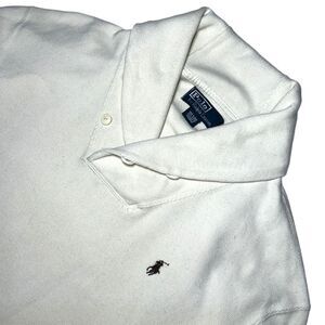 Polo Ralph Lauren Shawl Neck Rib Sweatshirt Cream Beige Men’s XL 90s Vintage